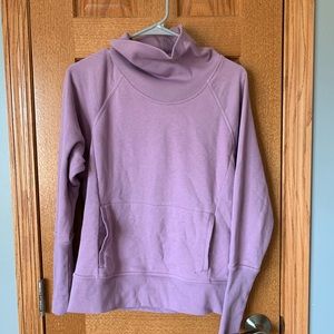 Purple athletic sweatshirt
